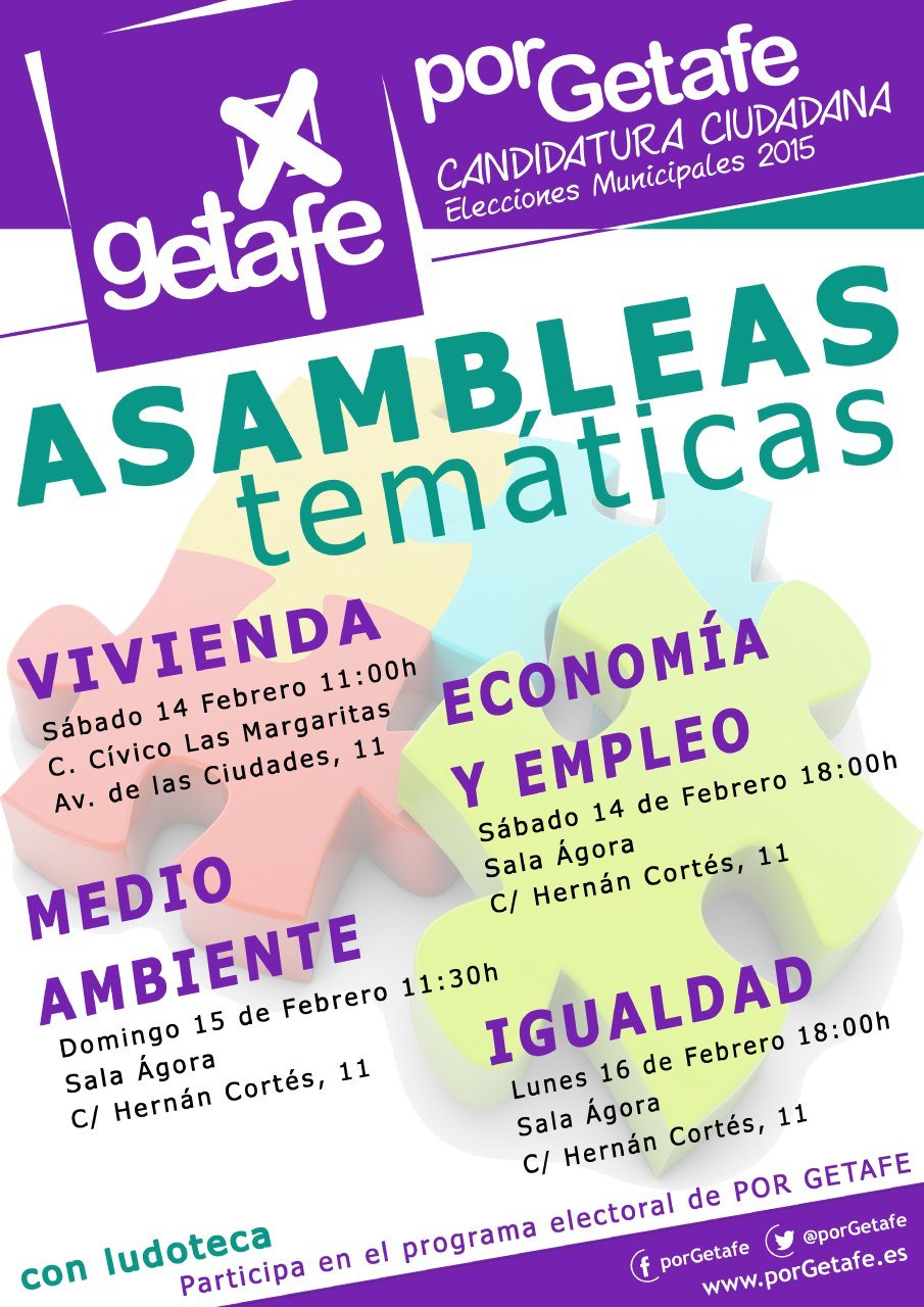 Asambleas temáticas de «Por Getafe»
