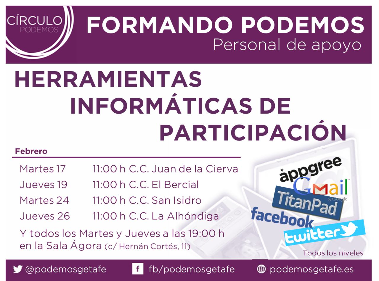 Cursos «Formando Podemos»