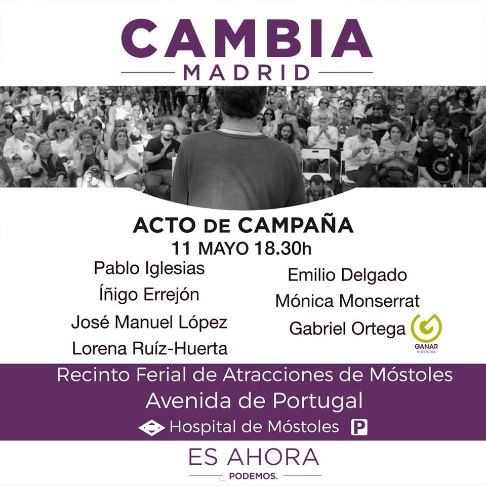 Acto campaña CAMBIA MADRID