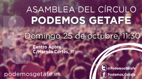 Próxima Asamblea del Círculo: Domingo 25 de octubre, a las 11:30h