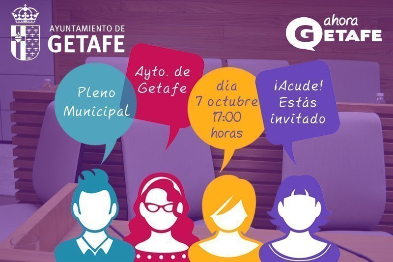 Pleno de octubre. Ayuntamiento de Getafe