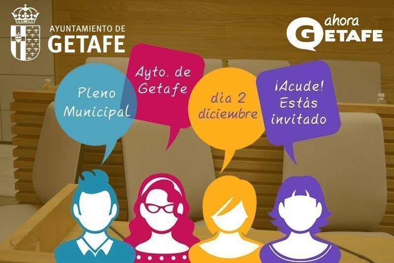 Pleno de diciembre. Ayuntamiento de Getafe