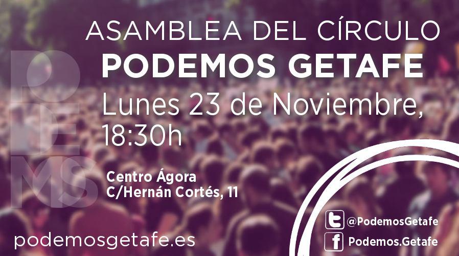 Asamblea Círculo de Getafe 23 noviembre 2015
