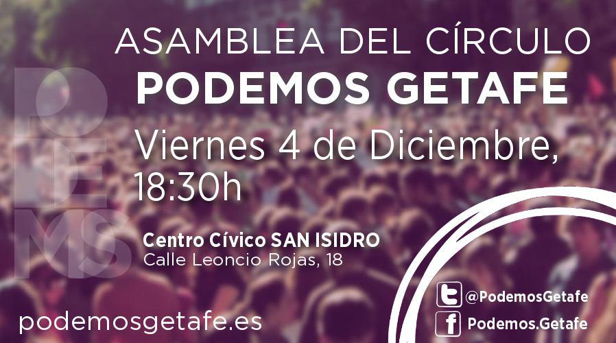 Asamblea Círculo de Getafe 4 diciembre 2015