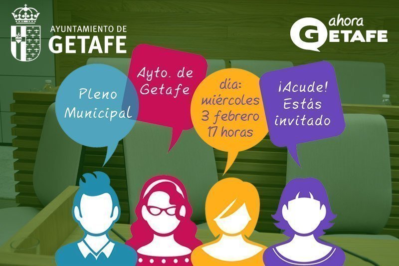 Pleno 3 de febrero. Ayuntamiento de Getafe