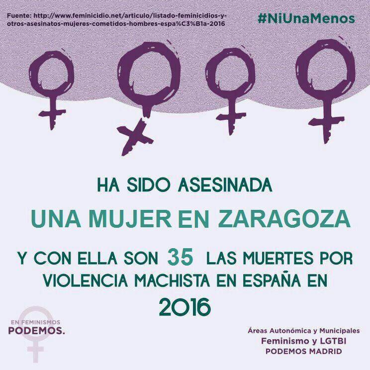 35 muertes por violencia machista en 2016