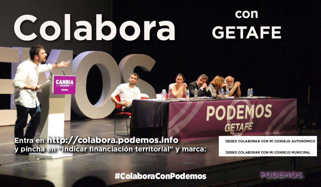 Si eres colaborador económico de Podemos, marca esta casilla