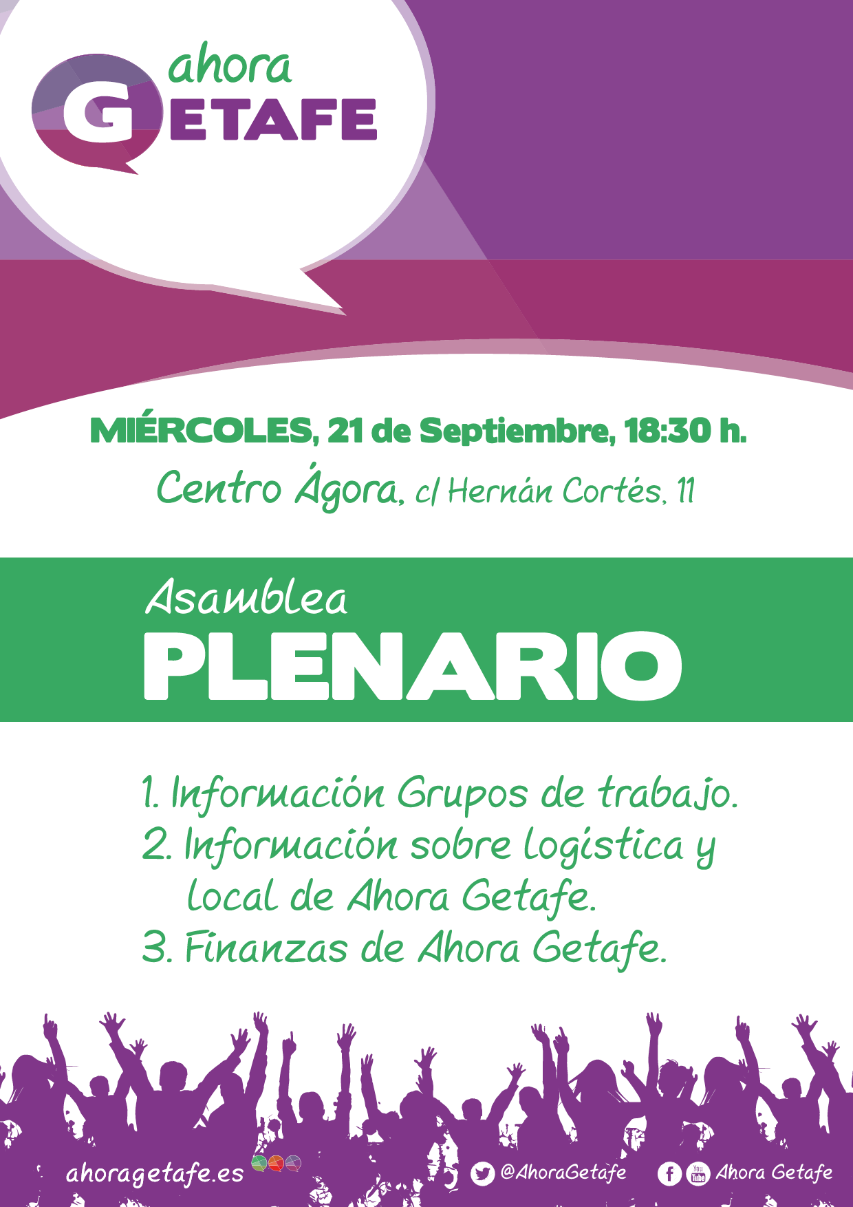 Asamblea Plenario de Ahora Getafe