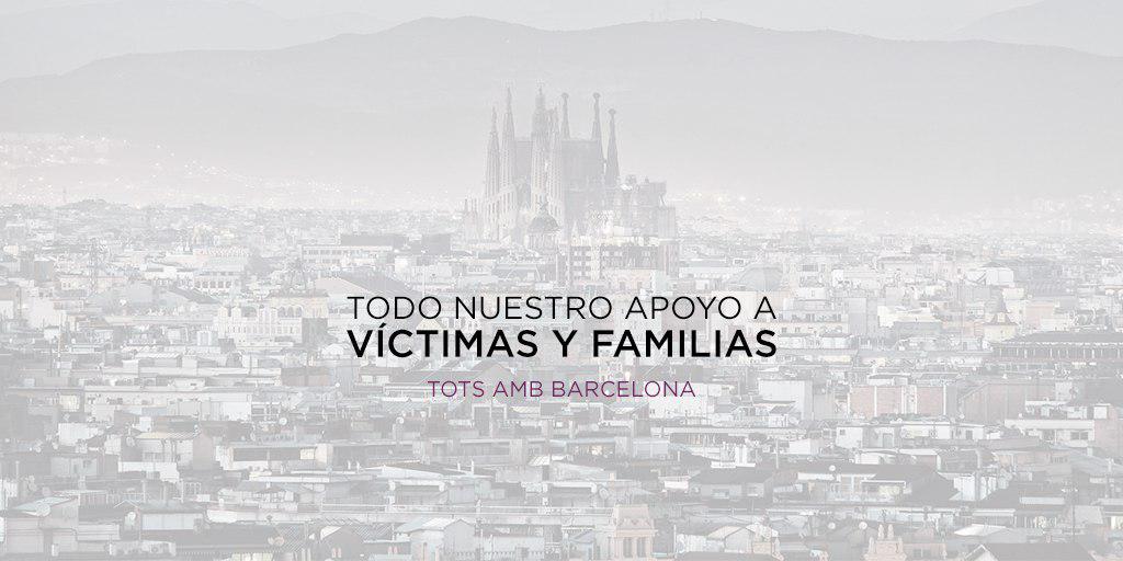 Nuestra solidaridad con las víctimas y sus familiares del atentado de Barcelona
