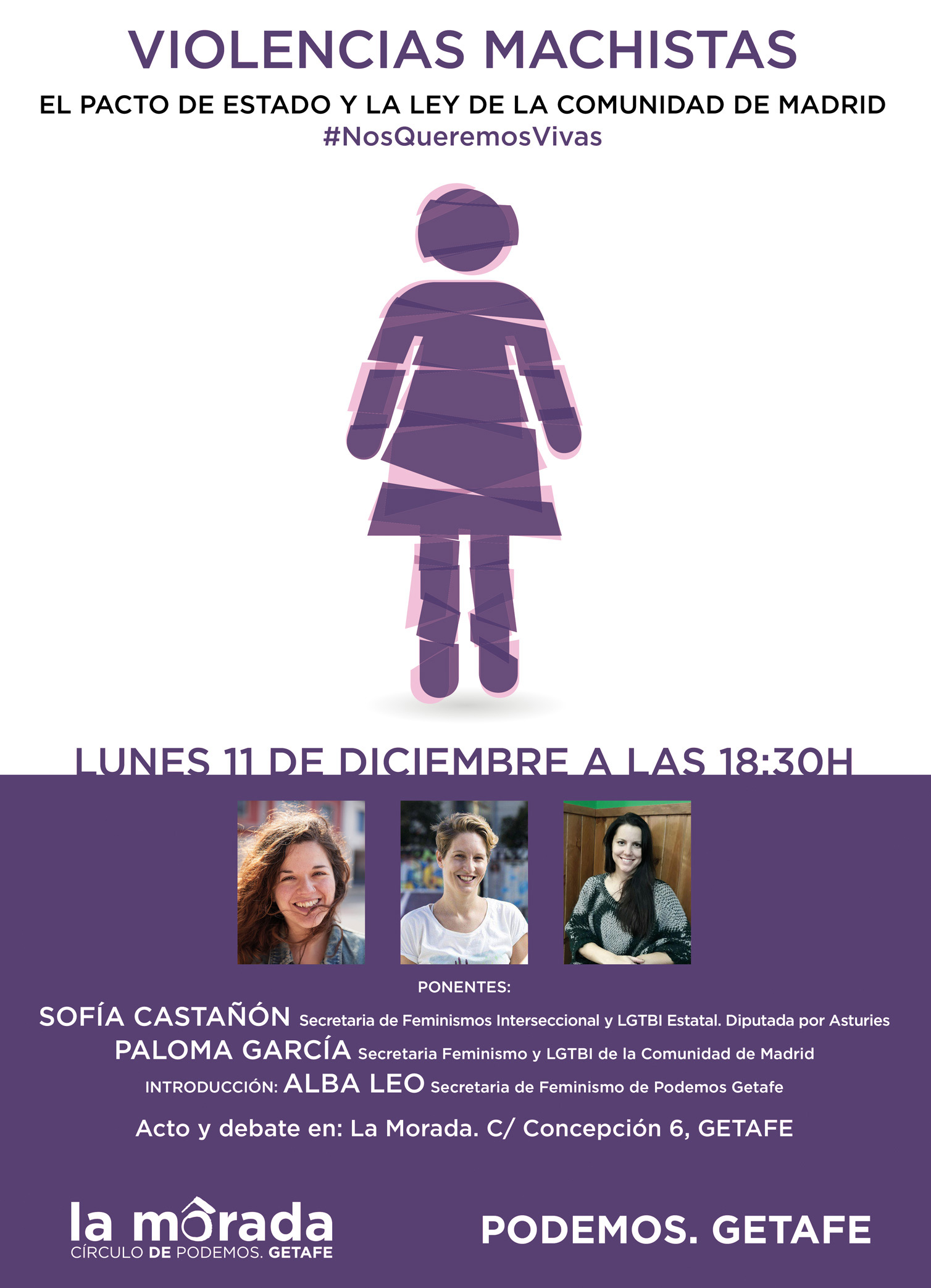 ACTO Y DEBATE:  VIOLENCIAS MACHISTAS