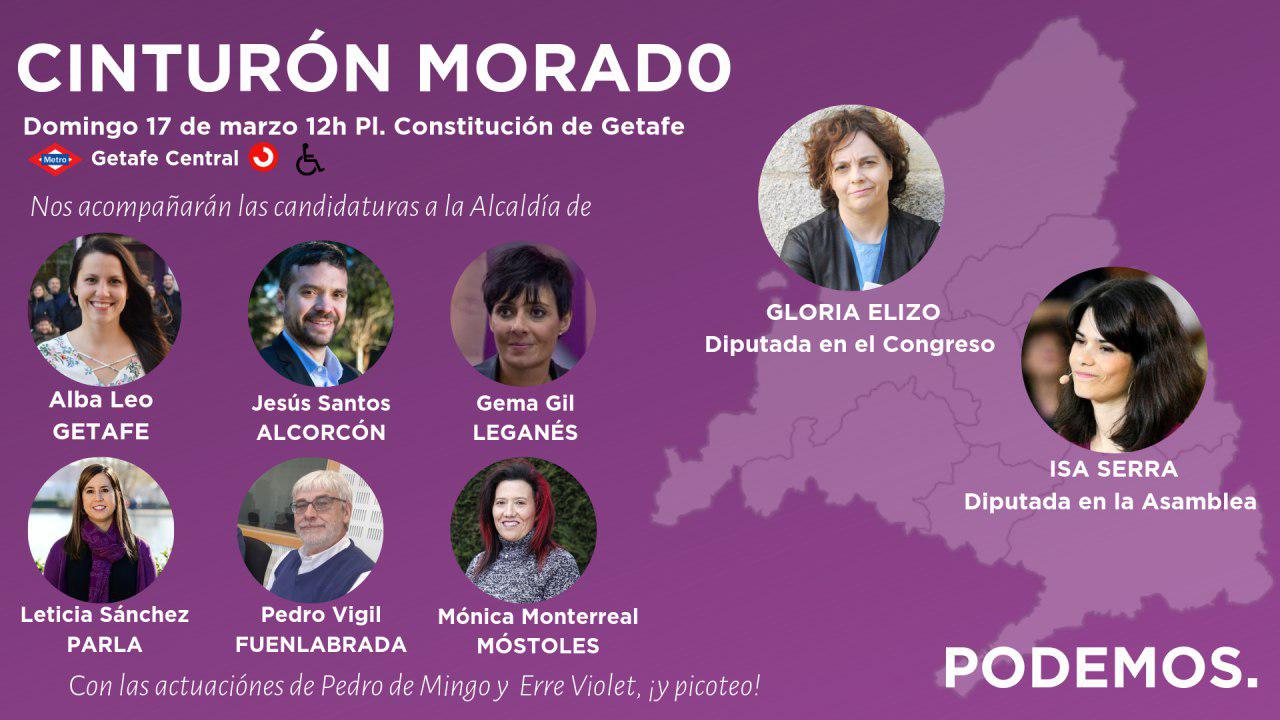 PODEMOS reúne a los candidatos de la zona sur de Madrid en Getafe