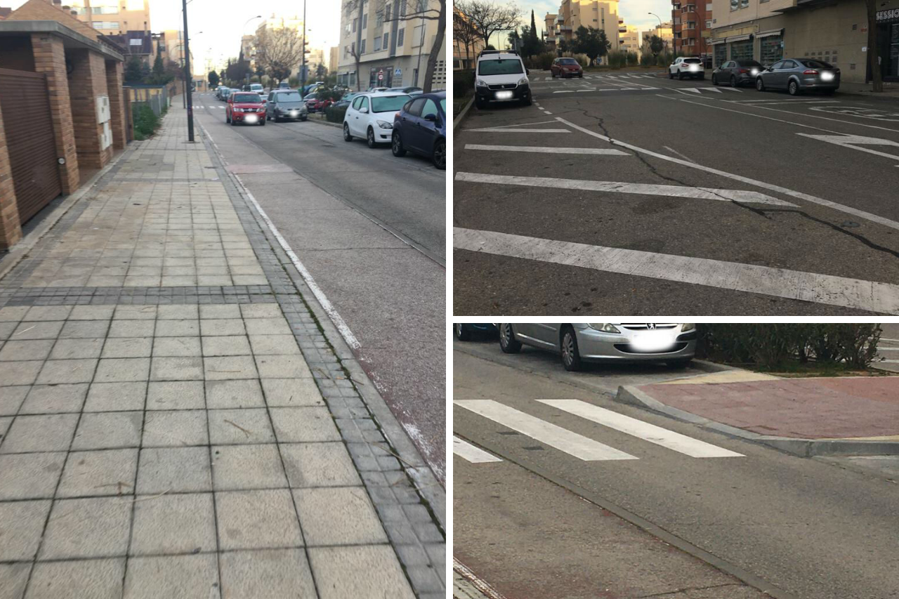 Podemos Getafe pide instalar pasos alomados en la vía de servicio de la Avenida Mariano Moreno El Músico
