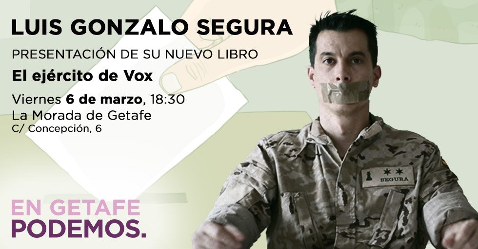El exteniente Luis Gonzalo Segura presenta su nuevo libro en Getafe