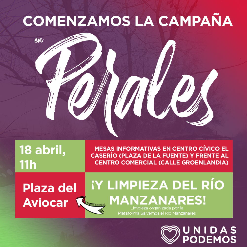 Podemos Getafe inicia la campaña electoral en Perales del Río