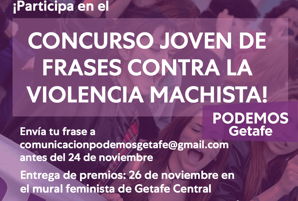 BASES LEGALES DEL CONCURSO DE FRASES CONTRA LA VIOLENCIA MACHISTA