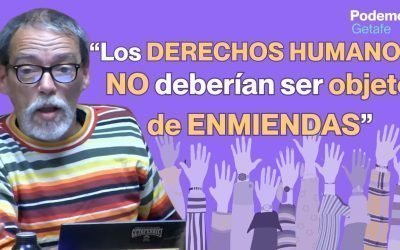 Carlos Enjuto defiende en el Pleno de Getafe el manifiesto del Día Internacional de los Derechos Humanos