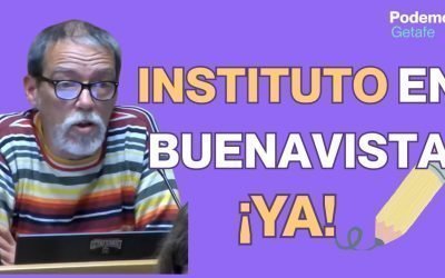Carlos Enjuto: “La construcción del instituto en Buenavista es una prioridad urgente”