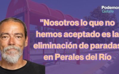«Nosotros lo que no hemos aceptado es la eliminación de paradas en Perales del Río»