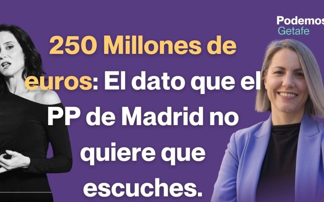 «61 millones que Ayuso quitó a las residencias públicas para darlo a sus amigotes en la Quirón»