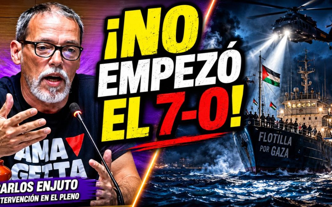 CARLOS ENJUTO REMEMORA EN EL PLENO LA IMPLICACIÓN HISTÓRICA DE VECINOS DE GETAFE EN LA FLOTILLA DE LA LIBERTAD
